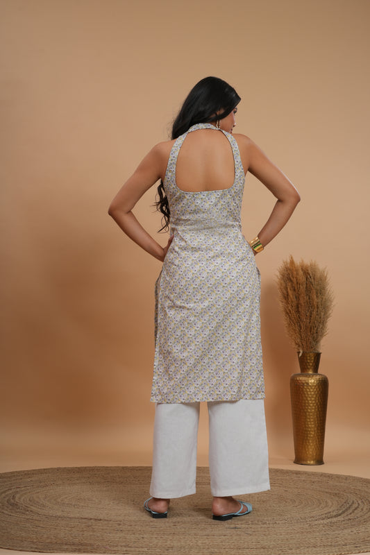 Lavender Haze Halter Kurti