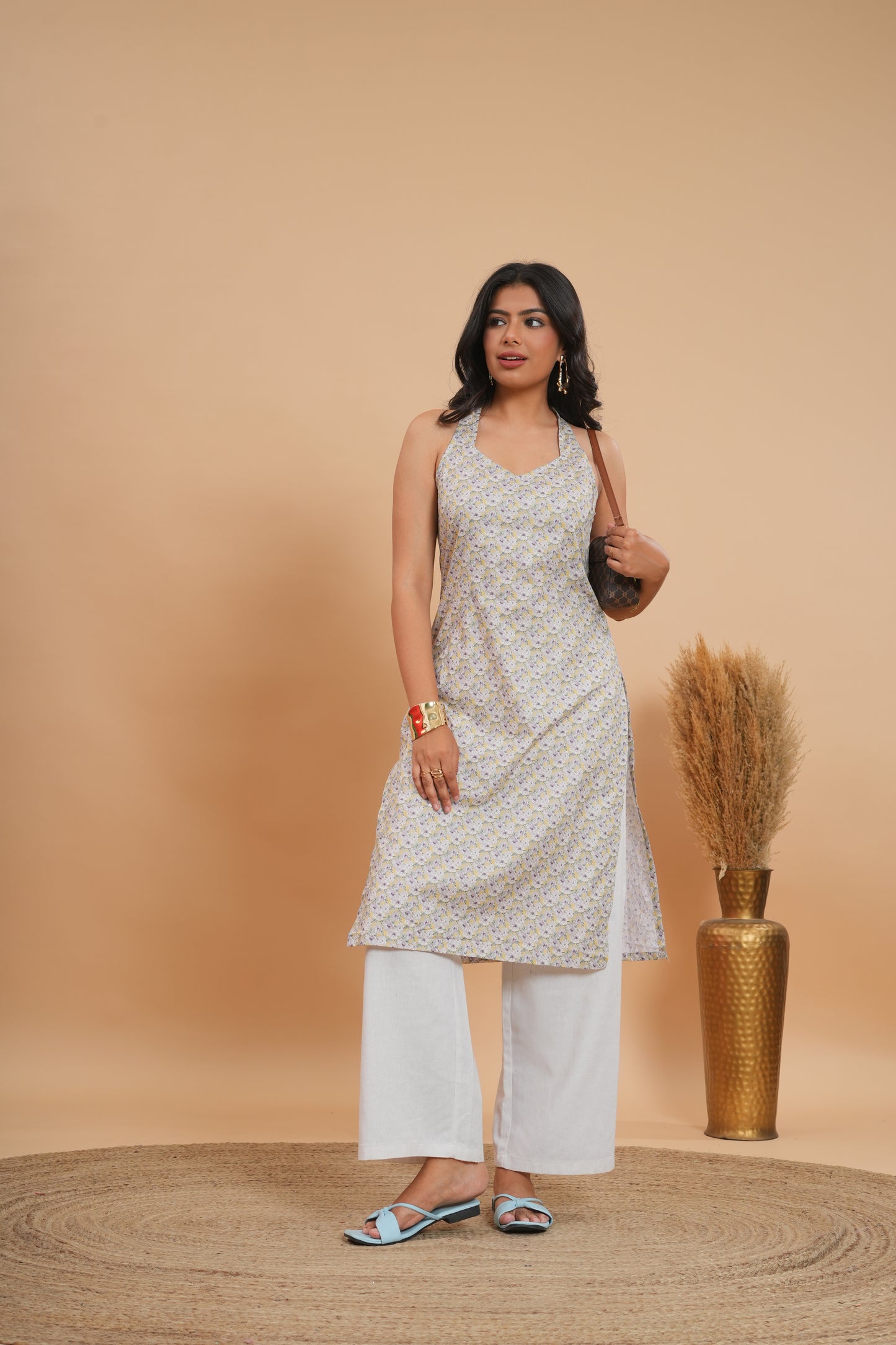 Lavender Haze Halter Kurti