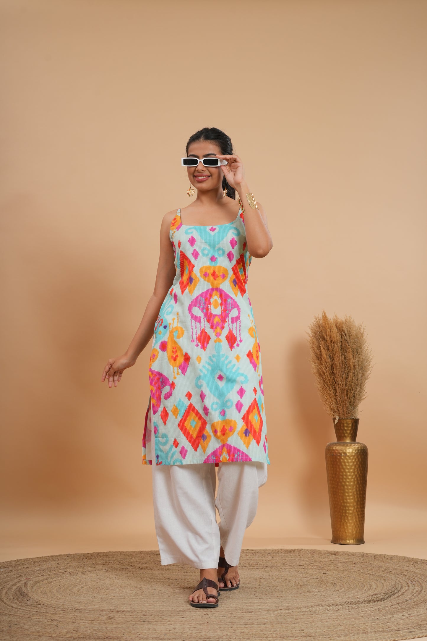 Samudra Candy Ikat Kurti