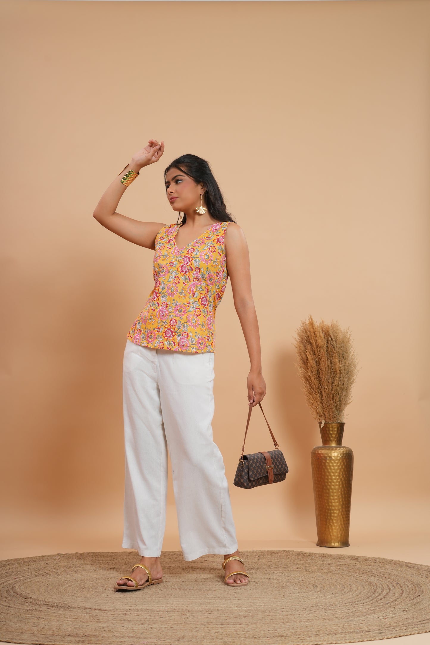 Ambar Floral Peplum Top