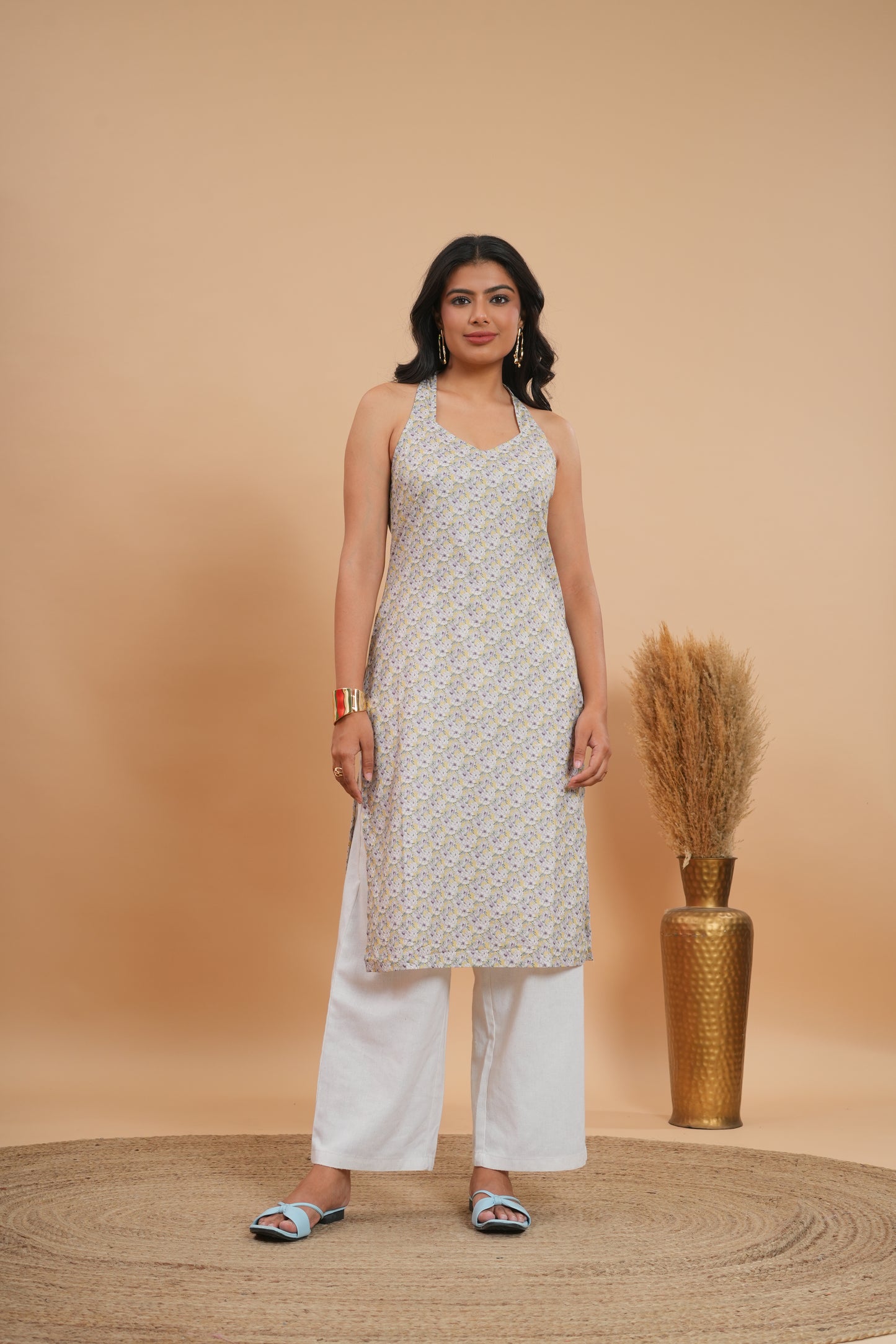 Lavender Haze Halter Kurti