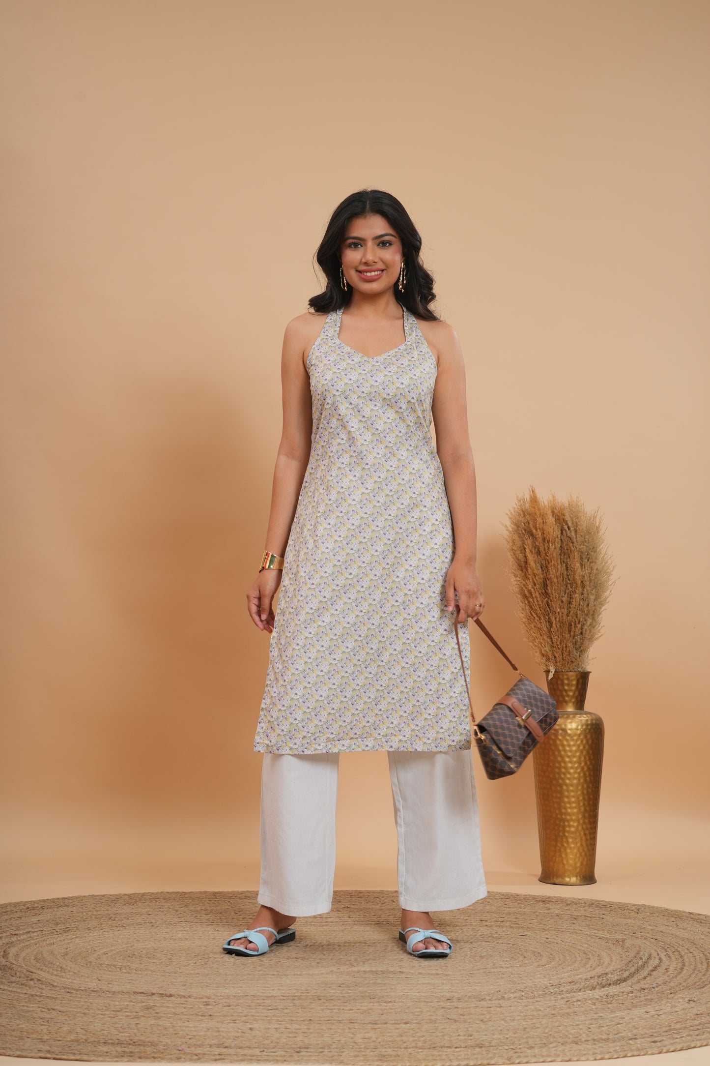 Lavender Haze Halter Kurti