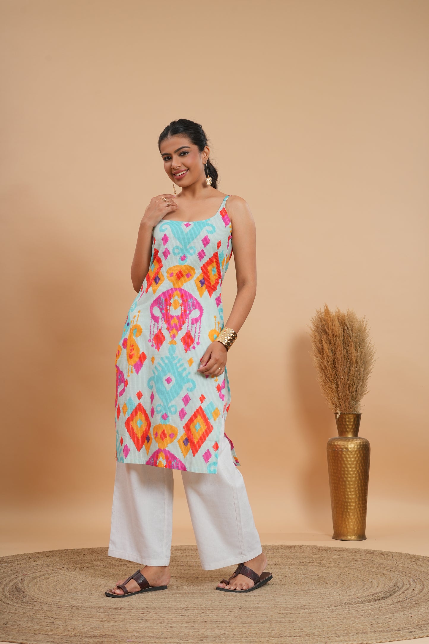 Samudra Candy Ikat Kurti
