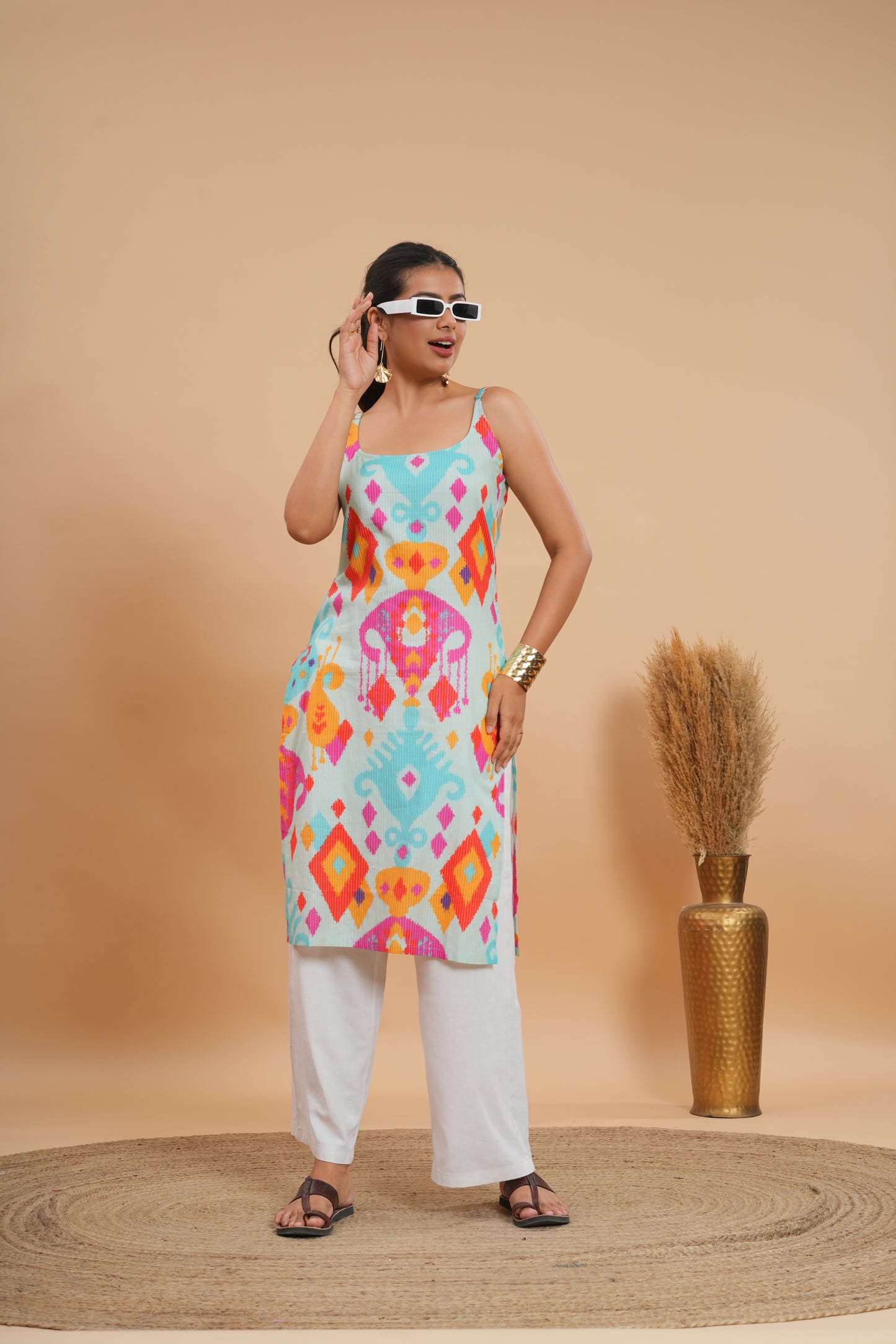Samudra Candy Ikat Kurti