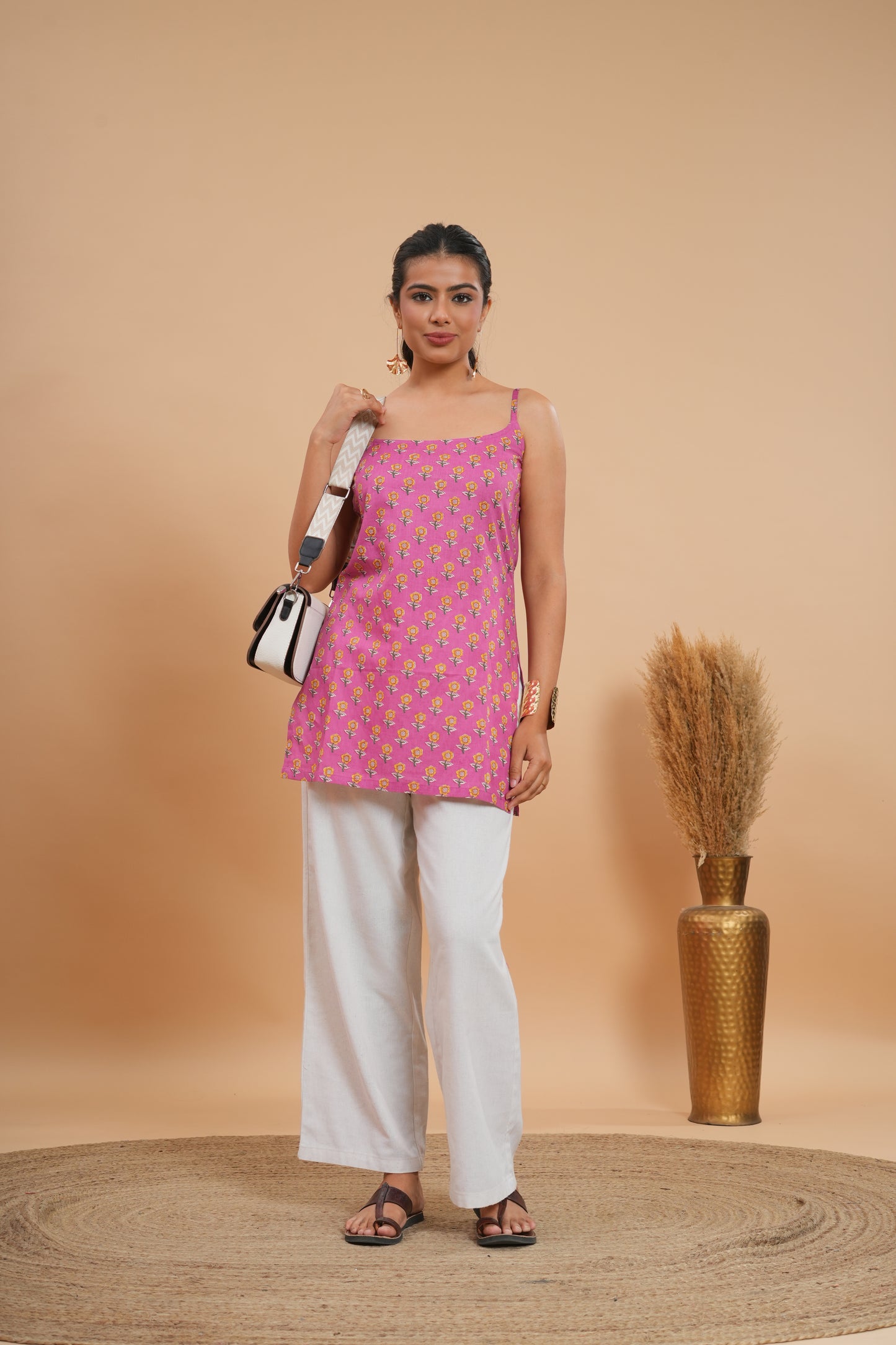 Sunshine Marigold Strappy Kurti