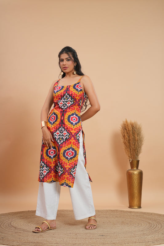 Agnisara Ikat Corset Kurti