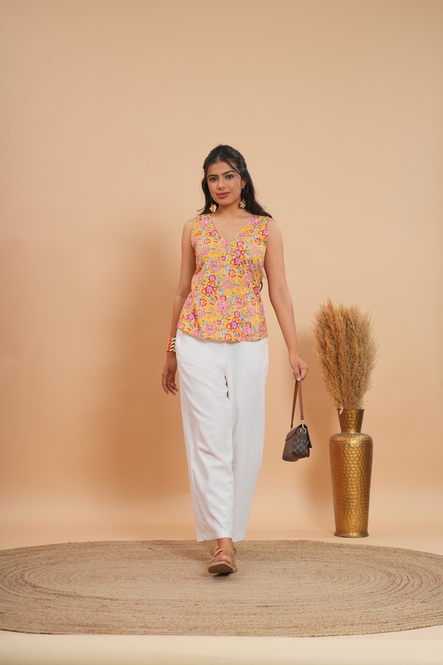 Ambar Floral Peplum Top