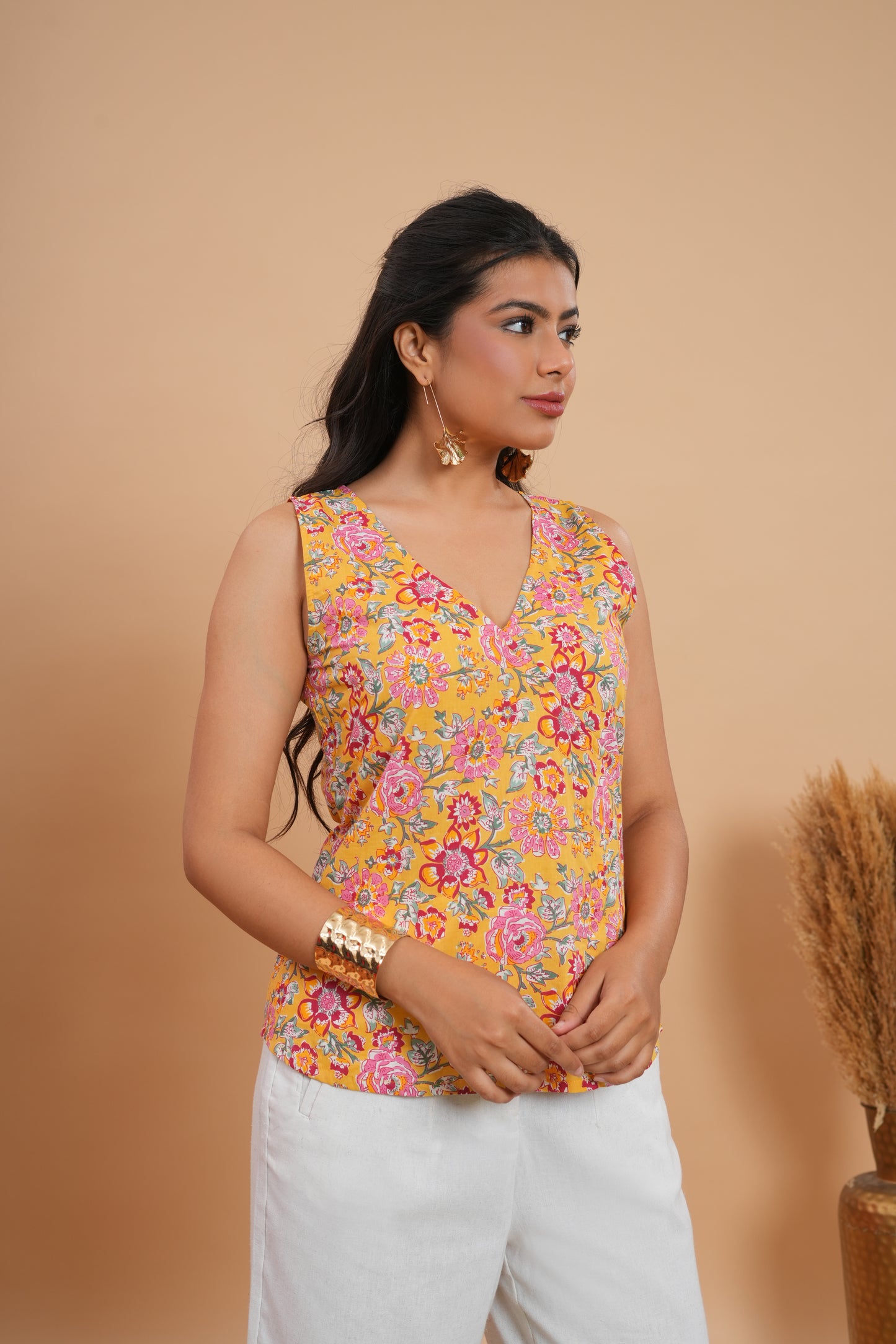 Ambar Floral Peplum Top